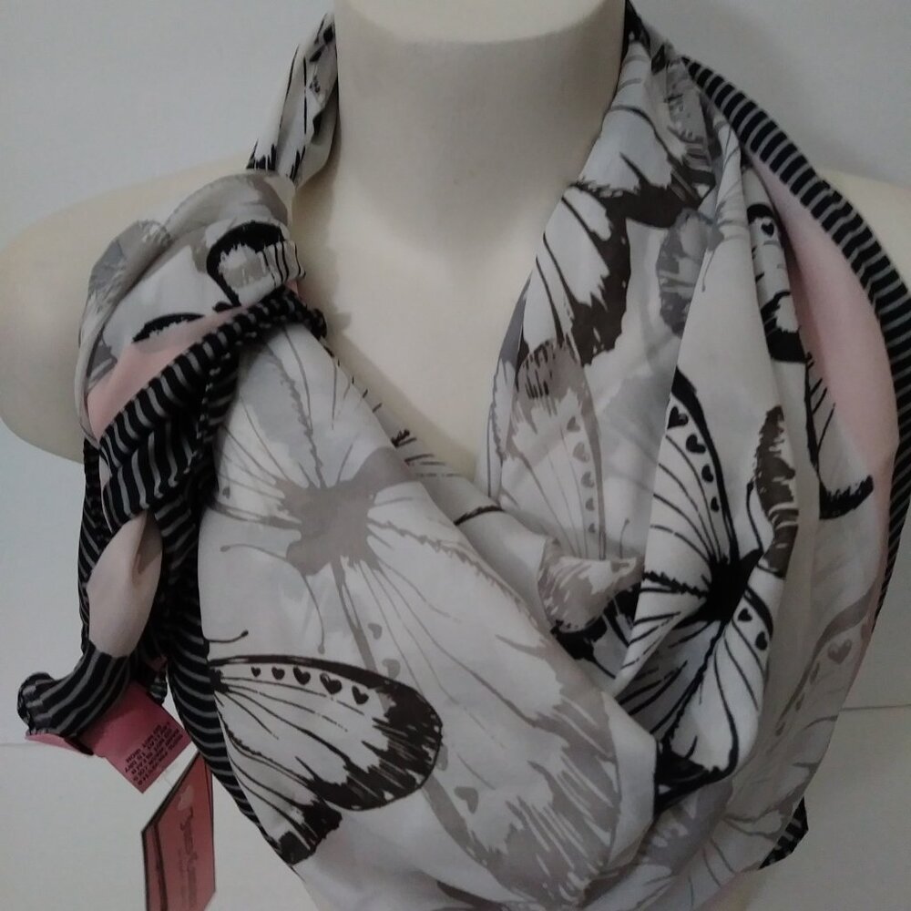 Juicy Couture Butterflies Square Scarf